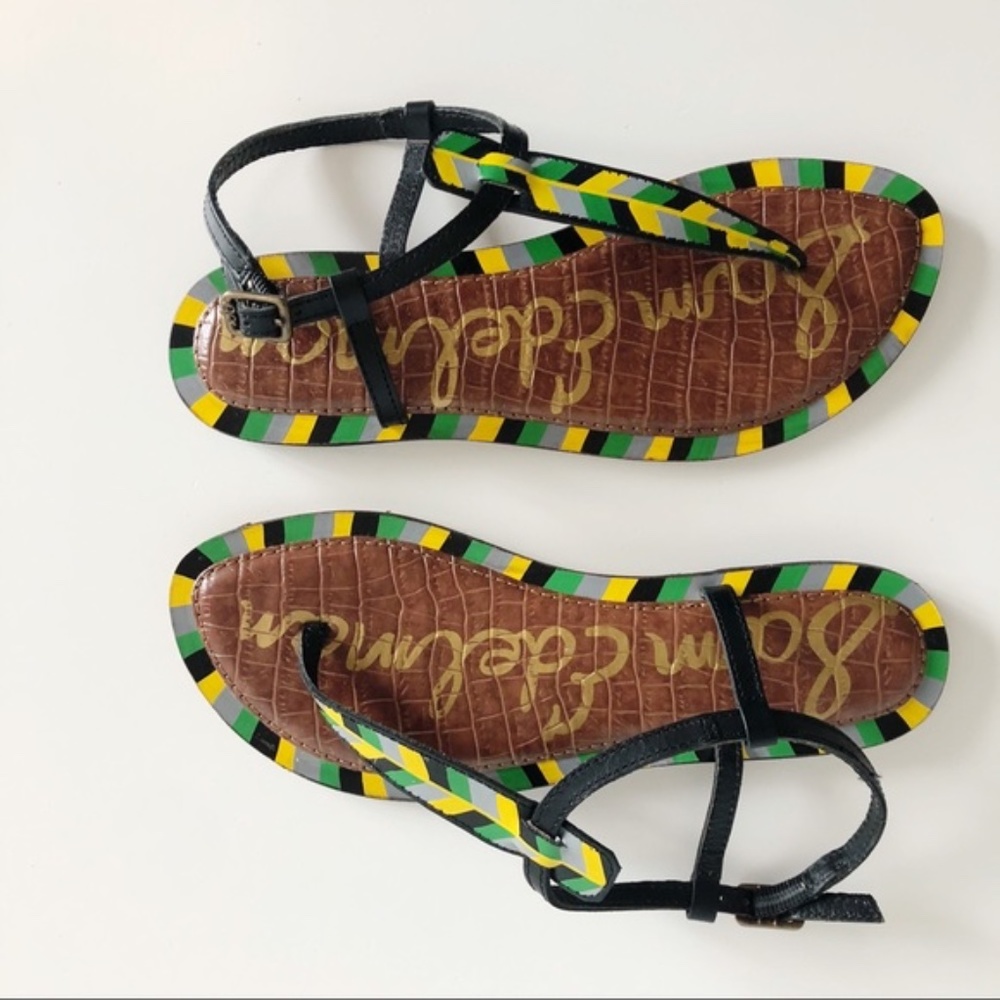 Sam Edelman Multicolored Thong Sandals NWOT